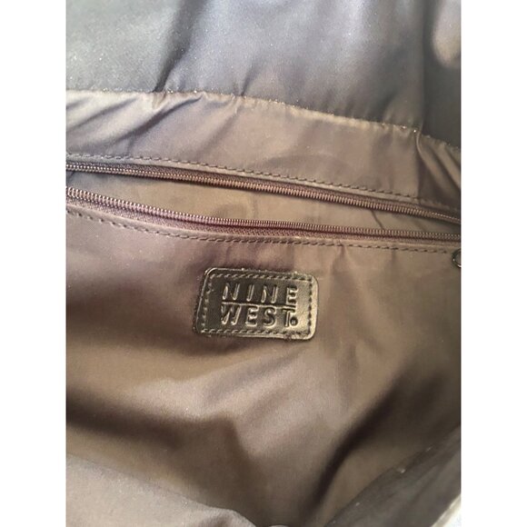 NINE West Black Business Tote Bag Laptop Case - Picture 12 of 16